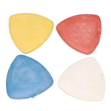 Imagem de Giz de alfaiate profissional, 10 peças de costura triangular de tecido, vermelho, azul, amarelo, branco, para uso doméstico, marcação, etc.