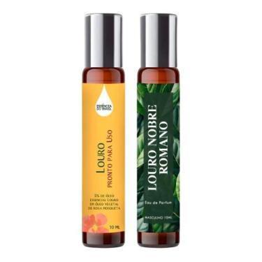 Imagem de Perfume Roll On Louro Nobre Romano Masc. 10Ml + Óleo Natural - Essênci