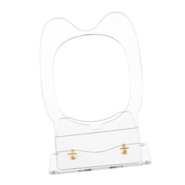 Imagem de Esquirla Só de alto -falante de desktop acrílico suporte acrílico portátil Mount Portable Desktop Stand para clipe 4/5 Monitores de estúdio em casa, Transparente