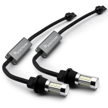 Imagem de Syneticusa 7443 Canbus Ready Branco LED Frontal/Traseira Lâmpada de Estacionamento DRL Sem Hiper Flash Tudo em Um