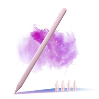 Imagem de Caneta Stylus para iPad 2024-2018, indicadores de bateria para Apple iPad Pencil com sensibilidade de inclinação de rejeição de palma para iPad Air 3/4/5/M2 2018-2024, iPad Mini 5/6, iPad 6/7/8/9/10,
