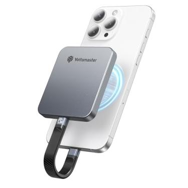 Imagem de Yottamaster SSD externo magnético de 512 GB, unidade de estado sólido portátil de até 2000 MB/s USB 3.2 geração 2x2, suporta 4K ProRes HDR compatível com iPhone 16/15 Pro Max, smartphone, tablet