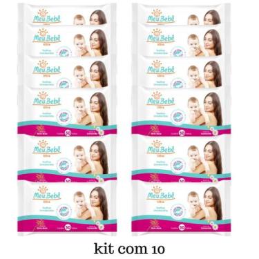 Imagem de Kit C10 Meu bebê Ultra Toalhas Umedecidas C50  Hygieline
