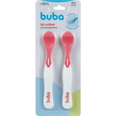 Imagem de Kit Refeição Colher Termossensível - Buba 11750 Rosa