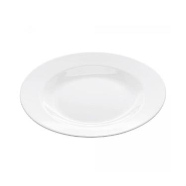 Imagem de Jogo 4 Pratos Sobremesa Melamina Basic Branco Lyor 18cm