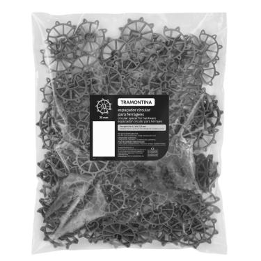 Imagem de Espaçador Plástico Circular Tramontina 20 Mm Para Ferragens (saco Com 100 Un.)