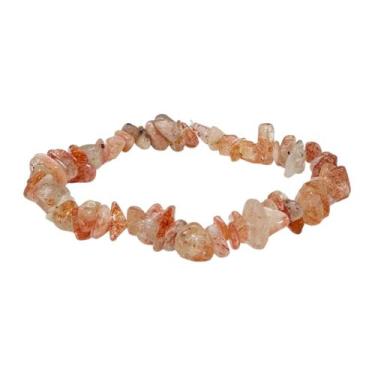 Imagem de Pulseira Natural Pedra Do Sol Em Cascalho - Equilíbrio Pedras Naturais