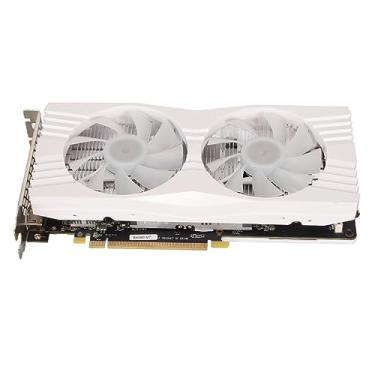 Imagem de Placa Gráfica RX580, 8GB GDDR5 256bit 1284MHz 7000MHz DP HDMI 1080P PCI Express 3.0 X 16 Placa de Vídeo para Jogos Com Ventilador de Resfriamento Duplo para PC de Computador