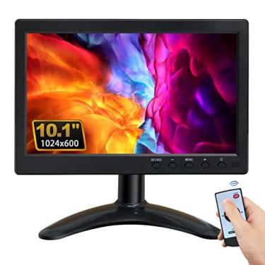 Imagem de WHOLEV Monitor De Segurança 10.1" Fhd Cctv Pc Com Vga Hdmi Bnc Av Entrada Usb Alto-Falante Embutido 178° Grande Angular Para Computador Jogos Raspberry Pi