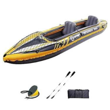 Imagem de Caiaque Inflável Duplo 160kg Remos Bomba Zray St Croix 360
