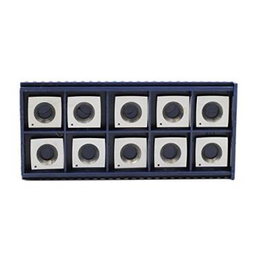 Imagem de YUFUTOL – Enchimento de cortador de carboneto de raio de 10 polegadas para trabalho em madeira (15 mm de comprimento x 15 mm de largura x 2,5 mm de espessura) Cabe nas cabeças de reposição da jornada (Helical), pacote com 10, inserções de substituição de madeira