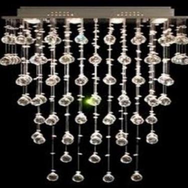 Imagem de Lustre Para Sala, Cozinha, Sala De Jantar, Hall, Escritório Cristal Base 18x70 70cm