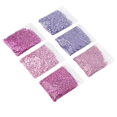 Imagem de Vidro DE Enchimento DE Resina, Lascas Metálicas Irregulares Vidro Triturado Chips Metálicos DIY GLITTER GLITTE BRILHINY RESINO CASA DESCORAÇÃO