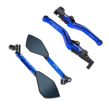 Imagem de Kit Espelho Retrovisor Esportivo Manete Alumínio Para Triumph Tiger 12