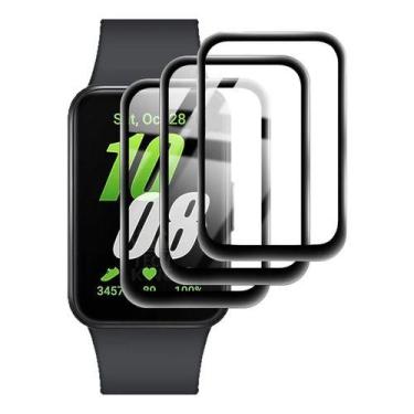 Imagem de 3x Protetores 3d Borda Preta Para Galaxy Fit 3 2024 - NoBrand