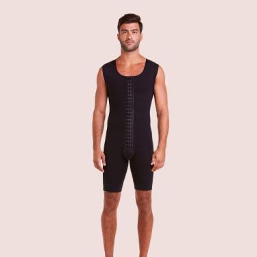 Imagem de Macaquinho Masculino Plié Med Pós-cirúrgico, Preto, G