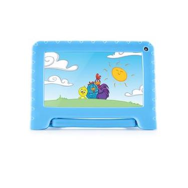 Imagem de Tablet Infantil Galinha Pintadinha Com Controle Parental 4GB RAM + 64GB + Tela 7 Pol + Case + Wi-Fi + Android 13 + Quad Core Multi - NB419 NB419