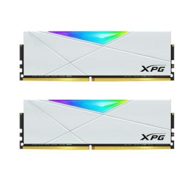 Imagem de XPG DDR4 D50 RGB 32 GB (2 x 16 GB) 3200 MHz PC4-25600 U-DIMM 288 pinos Kit CL16 Branco (AX4U320016G16A-DW50)