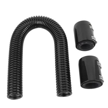 Imagem de Generic Kit de Mangueira de Radiador do Líquido de Arrefecimento, 24 Polegadas de Instalação Fácil Kit de Mangueira de Radiador de Resfriamento Com Grampo para 1 3/4in 1 /2in /4in (Preto)