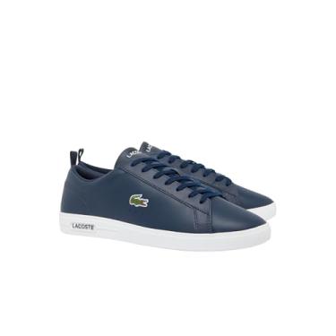 Imagem de Lacoste Tênis masculino Court Base, Azul-marinho e branco, 39