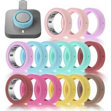 Imagem de Seltureone Pacote com 15 capas de anel compatível com Oura Ring Gen 4/4 Ceramic/Gen 3, ultrafina anti-arranhões 2025 Nova atualização compatível com Oura Ring Gen 4/4 Ceramic/Gen 3 Cover