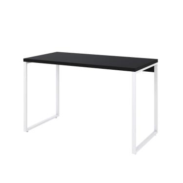 Imagem de Mesa Kuadra Office 120x60x75cm Preto ônix/Est.branca