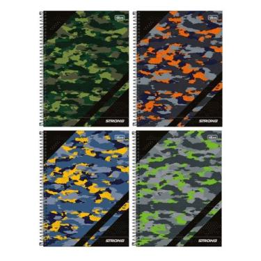 Imagem de Caderno Espiral Universitário Tilibra com 80 Folhas Pautadas Strong Ma