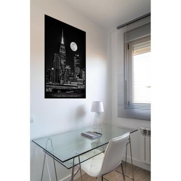 Imagem de Quadro Decorativo New York Luzes Luar - 70X50Cm