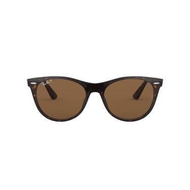 Imagem de Óculos de Sol Ray-Ban Polarizado Wayfarer Ii 0RB2185 902/57 Tam 55 / Marrom Tartaruga - Lentes Marrom