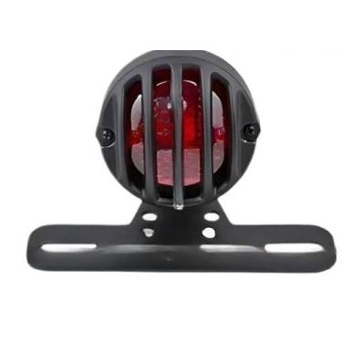 Imagem de Lanterna Traseira Suporte Custom Moto Universal Placa De Led