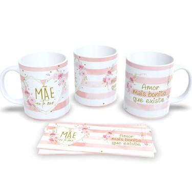 Imagem de Caneca Dia das Mães em Porcelana Amor de Mãe em Cada Gole (Mãe eu te amo)