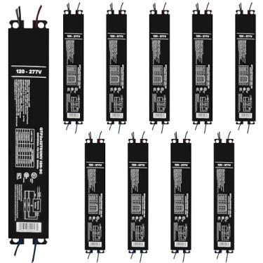 Imagem de OHLECTRIC Pacote com 10 - Substituição para reator Sylvania QTP 2X32T8/UNV ISN-SC, Philips ICN-2P32-N, Keystone KTEB-232-UV-IS-N-P, para 2 lâmpadas fluorescentes T8 - 120-277V - 32 Watt