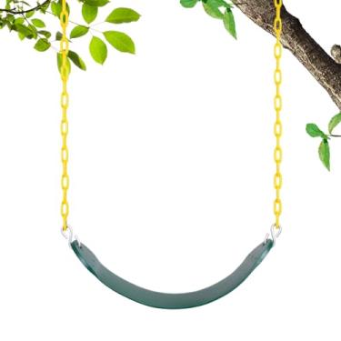 Imagem de Balanço Para Crianças | Cadeira de Balanço para Crianças para Exterior | Interativo Antiderrapante Cor Verde Para Meninos Meninas Jardim Quintal Parque