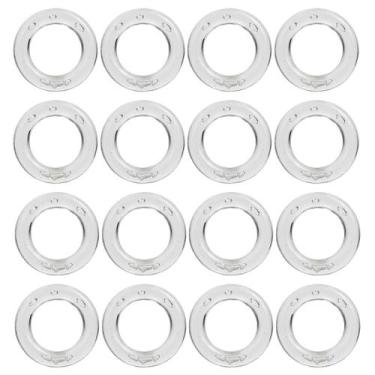 Imagem de Aro Plástico Transparente 2,7cm Espessura 4mm Para Artesanato 100 Unid