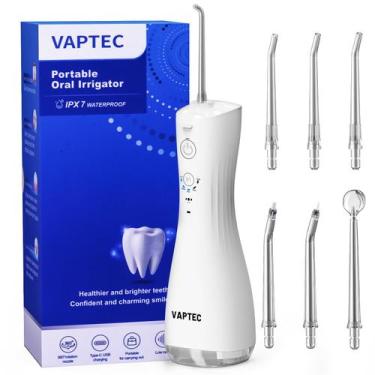 Imagem de Water Flosser VAPTEC Power Teeth Cleaning 6 modos IPX7 branco