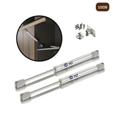 Imagem de Kit 20 Pistão À Gás Com Amortecedor Armário Cozinha 100N - Hd Ferragen