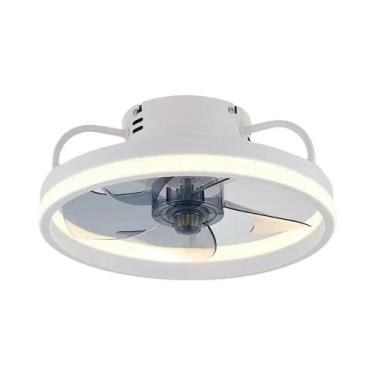 Imagem de Ventilador De Teto Inteligente De 55W Com Luzes Controle Remoto Decora