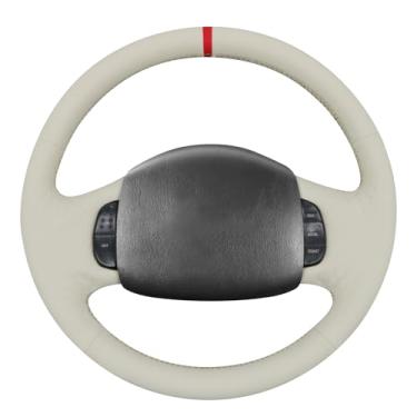 Imagem de MEWANT Capa de volante costurada à mão para F150 F250 F350 / Expedition Excursion 1997-2003 Acessórios de volante para Ford