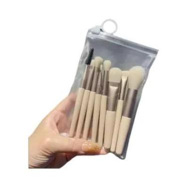 Imagem de Conjunto De Pincéis De Maquiagem Soft Purpleflower Holly Leaf Para Som