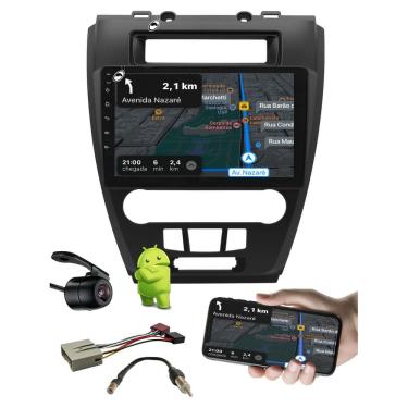 Imagem de Multimidia 10" Android Fusion 2009 a 2012 Comando Volante Android Auto CarPlay + Câmera de Ré