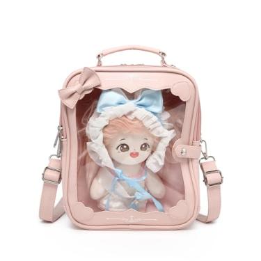 Imagem de Ita Bag Mochila transversal bolsa kawaii anime linda bolsa de boneca para fãs de Kpop exibição de alfinetes de anime japonês, rosa