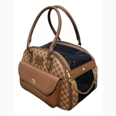 Imagem de Bolsa Transporte Pet Luxo Cães E Gatos Cia do Pet-Unissex
