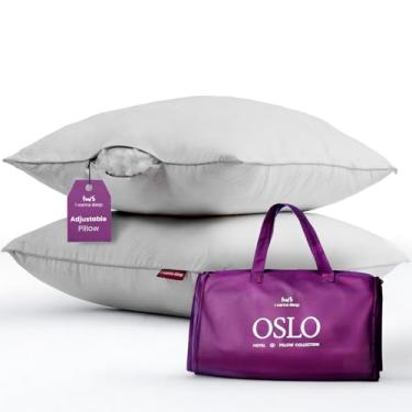 Imagem de Kit 02 Travesseiros Oslo Hotel Collection - I wanna sleep - Travesseiro Ajustável com Experiência de Hotel Cinco Estrelas