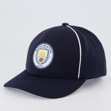 Imagem de Boné Manchester City 6 Gomos Escudo Azul Marinho - Supercap, Único