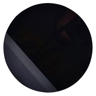 Imagem de Garneck Espelho obsidiana preto pequeno, espelho obsidiana, espelho Feng Shui para adivinhação, meditação, cura, 60 mm/2,4 pol