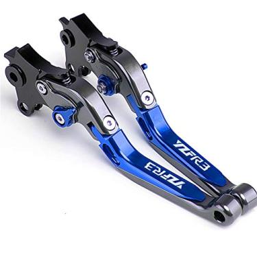 Imagem de WEJUSA Para Yamaha YZF R3 YZFR3 YZF-R3 2015 2016 2017 2018 2019 Alavancas de freio do guidão do freio de mão Alavanca de embreagem de freio de motocicleta (Cor: QYGX888 6)