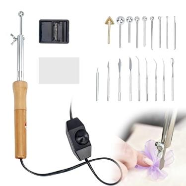 Imagem de ZOYACREATE Fabricante de flores de tecido, kit elétrico de fabricação de flores artificiais, máquina de passar roupa, ferramentas DIY