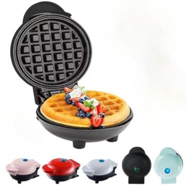 Imagem de 110V Mini Máquina de Waffles Elétrica Portátil Casa Cozinha Waffle Panquecas Automático