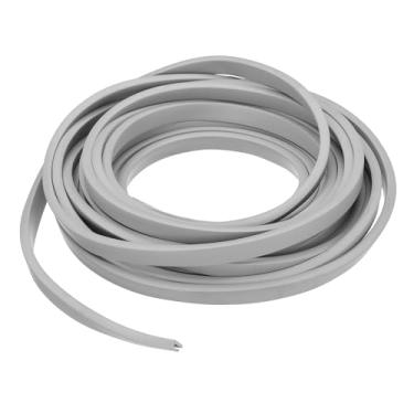 Imagem de YOKIVE Acabamento de borda de canal U de borracha, tira de vedação de porta em forma de U, ajuste de borda de 9,5 cm | Protetor de borda de metal ótimo para portas de carros, chapa metálica (cinza, 6