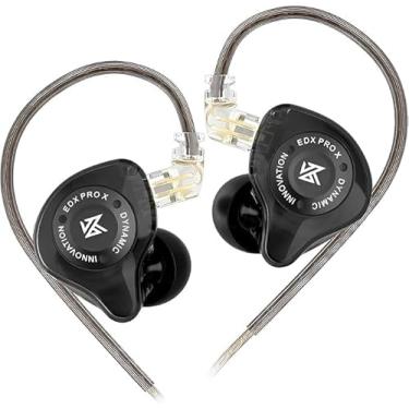 Imagem de Fone De Ouvido Profissional EDX Pro X Intra-auricular, Driver Dinâmico Magnético Composto de 10mm, Cabo Substituível, Original - Perfeito para Cantores e Músicos